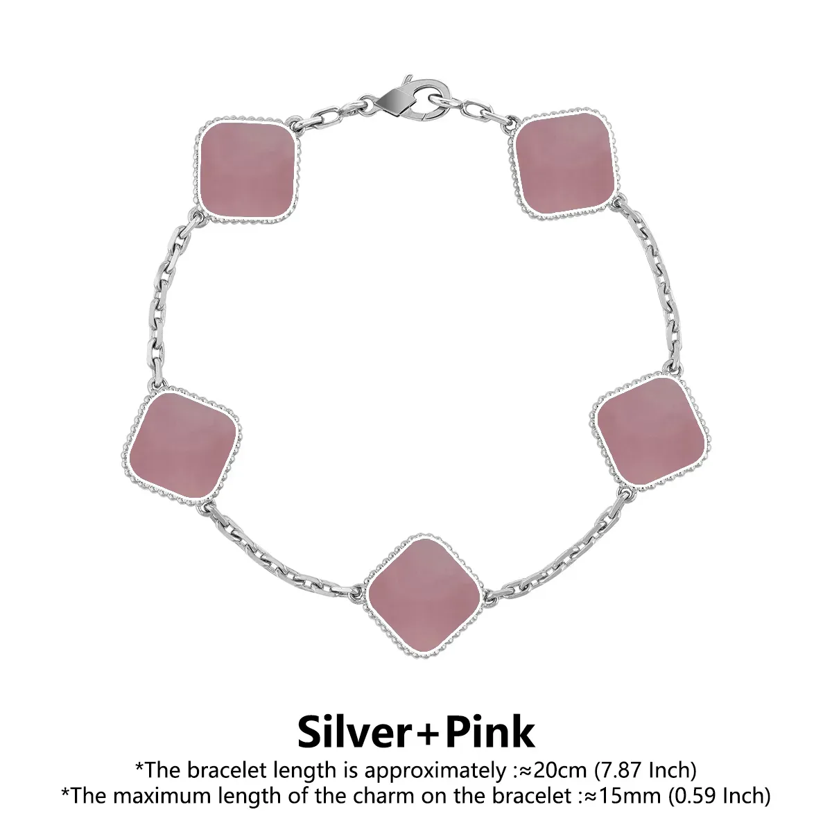 Bracelets designer for women charm flower bracelet gold siery red green blue diamond chain_ipsvogv.com