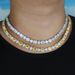 8mm Round Rectangular Zircon Necklace Hip Hop Fashion Trend Couple Necklace_ipsvogv.com