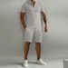 Men's Polo Casual Loose Short Sleeve Shorts Tracksuit_ipsvogv.com