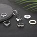 New Combination Fashionable And Personalized Butterfly Chain Dot Diamond 7-piece Set Ring_ipsvogv.com