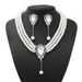 New Hot-Selling Three-Layer Pearl Set Necklace Earrings Bridal Dress Accessories Fashion Versatile Jewelry_ipsvogv.com