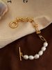 Korean Style Knot Chain Personalized Creative Splicing Design Pearl Fashionable Bracelet 258_ipsvogv.com
