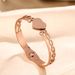 Netizen Same Style Titanium Steel Color Preserving Personalized Heart Shaped Letter Fashion Simple Bracelet Temperament_ipsvogv.com