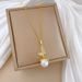 Super 【 】 Immortal Pearl Butterfly Light Luxury Charm Gorgeous Full Diamond Necklace Women's Versatile Clavicle Chain 【 】_ipsvogv.com