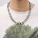 Chain Hip Hop 13mm Single Row Full Diamond Thick Cuban Necklace Men's Fashion Label_ipsvogv.com