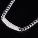 Popular Hip Hop Jewelry Zircon Necklace 12mm Smooth Cuban Chain Men's Necklace_ipsvogv.com