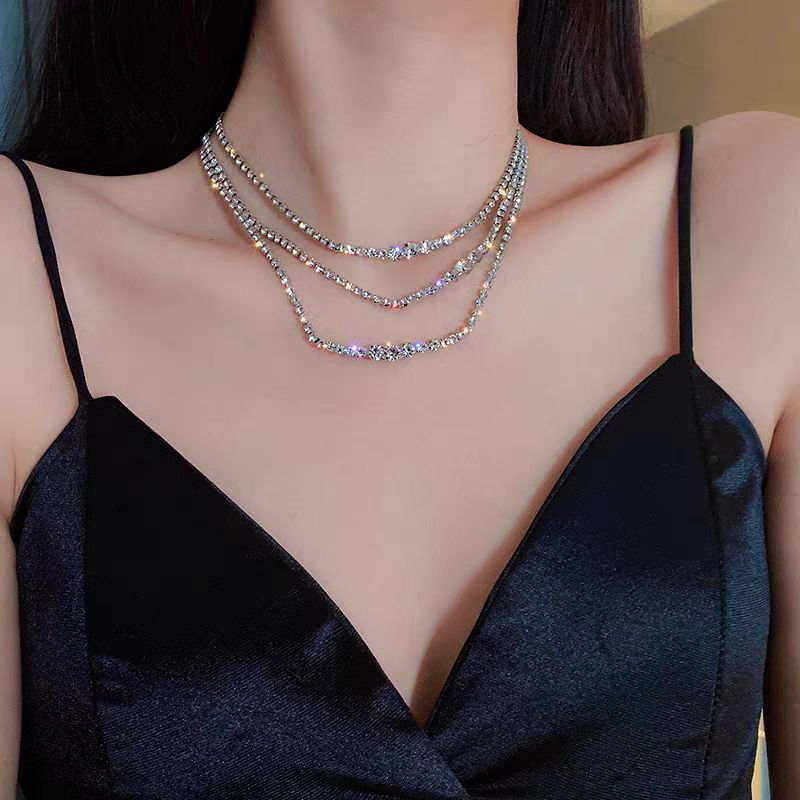 Korean Dongdaemun Chocker Zircon Necklace For Women, Light Luxury, Niche Temperament, High-end Feeling, Collarbone_ipsvogv.com