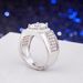 2-carat Zircon Three Row Couple Simulated Diamond Proposal, Wedding Opening Ring, Gift Giving_ipsvogv.com