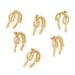 Stainless Steel Gold Vacuum Electroplated Bow Shaped DIY Jewelry Production Earrings_ipsvogv.com