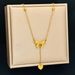 Explosive Love Tassel Bow New Girl Titanium Steel D Fu Same Style Internet Red Non Fading Collar Chain Necklace Jewelry_ipsvogv.com