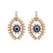 European And American Brand's Retro Devil's Eye Earrings With Simple Alloy And Pearl Inlay Earrings_ipsvogv.com