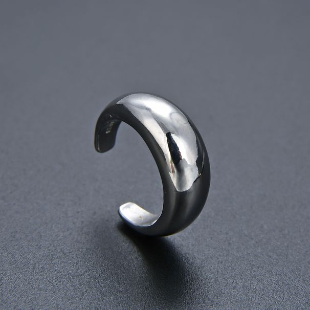 Unisex Ins Ring Female Cold Style Crescent Opening Ring Jewelry Net Red Simple High End_ipsvogv.com