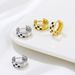 Instagram Black White Chessboard Plaid For Women With Fashionable And Niche Designs, Geometric Checkered Earrings,_ipsvogv.com