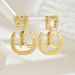 Fashionable commuting style U-shaped earrin, women's personalized shoe shape design, niche, versatile, high-end_ipsvogv.com