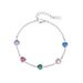 Women's Jewelry Fashion Bracelet Mini Heart Shaped Colored Zircon Niche High Grade Stainless Steel Jewelry_ipsvogv.com