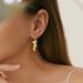 French retro leaf earrings s925 silver plated with gold earrings earrings for women foreign trade cross border hot silver jewelry_ipsvogv.com