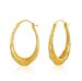 Heavy metal texture, high grade earrings, grainy design, K real gold plated oval copper tube retro earrings_ipsvogv.com