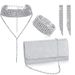 Evening bag jewelry four piece set full diamond tassel bracelet earrings necklace bag fashionable women_ipsvogv.com