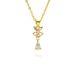 Ins Fashion Retro Popular Pearl Pendant Copper Plated Geometric Round Lace Versatile Necklace_ipsvogv.com