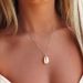 Shell Necklace, Simple Natural Style, Conch Pendant, Collarbone Chain, Long And Short Shell Necklace For Women_ipsvogv.com