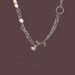 Desert Rose Versatile Light Luxury Alien Pearl Splicing Necklace With Small Design Titanium Steel Lock Bone Chain For_ipsvogv.com