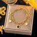 Black And White Beige Roman Numeral Light Design Sense Instagram Niche Exquisite Double-layer Titanium Steel_ipsvogv.com