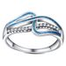 Pure Geometric Drip Oil Women's Copper Ring Zircon Jewelry_ipsvogv.com
