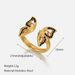Women’s Jewelry Set Fashion Fashion Open Adjustable Stainless Steel Ring Personality Popular Black Diamond Inlaid Butterfly Titanium Steel Ring_ipsvogv.com