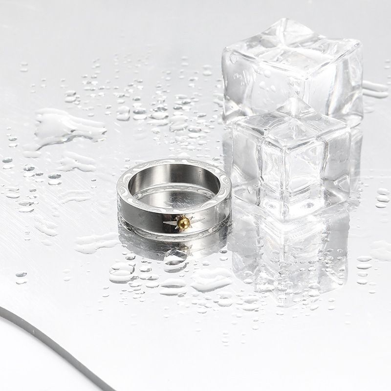 Ring Design Men's Fashion, High-end Feeling, Titanium Steel Index Finger Wide, Cold Personality, No Fading, Adjustable_ipsvogv.com