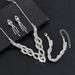 Autumn Jewelry Set: Bridal Hollow Full Diamond Necklace, Earrings, And Bracelet For Women_ipsvogv.com