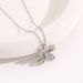 2023 New Titanium Steel Necklace, Women's Full Diamond Bow Knot, Light Luxury Feeling, Minor Insights, Cold Wind_ipsvogv.com