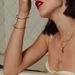 Women's Jewelry Olive Green Water Drop Pendant Necklace Light Luxury High End Design Sense Fashion Retro Temperament Clavicle Chain_ipsvogv.com