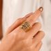 Women’s Jewelry Set Fashion Fashion Single Colored Diamond Titanium Steel Ring Female Simple Popular Niche Design Plain Ring Stainless Steel Ring_ipsvogv.com