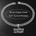 INS Hip Hop Alloy Necklace Exaggerated Full Diamond Letter Pendant Personalized Trendy Brand Accessories_ipsvogv.com