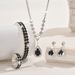 Jewelry & Accessories Necklace Bracelet Earring Ring Set Rhinestone Zircon Wedding Dress Ladies Wedding Accessories_ipsvogv.com