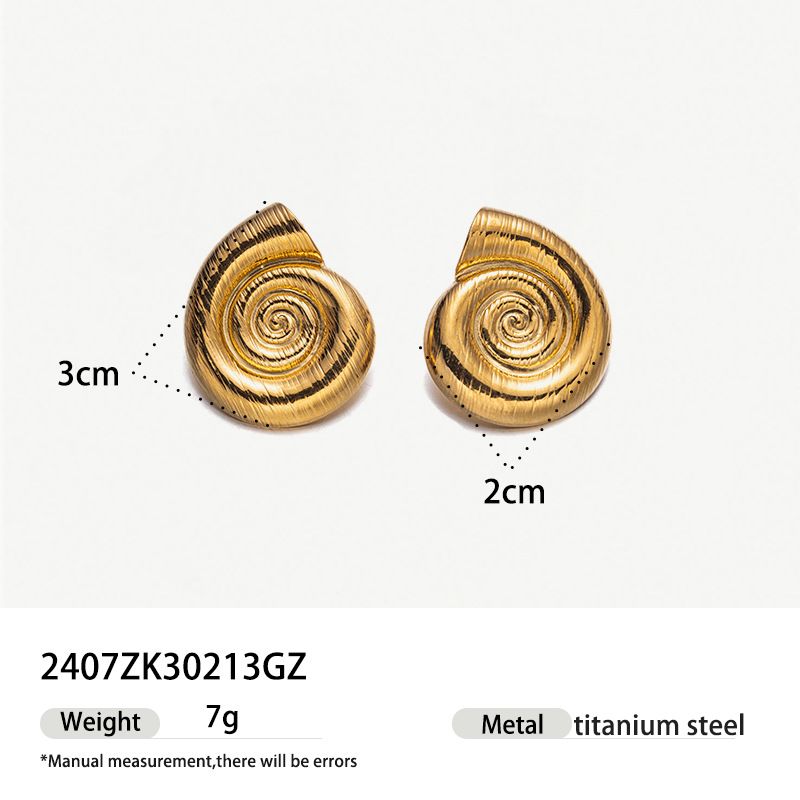 hot selling titanium steel earrings ocean series creative earrings niche holiday style personality earrings accessories for women_ipsvogv.com