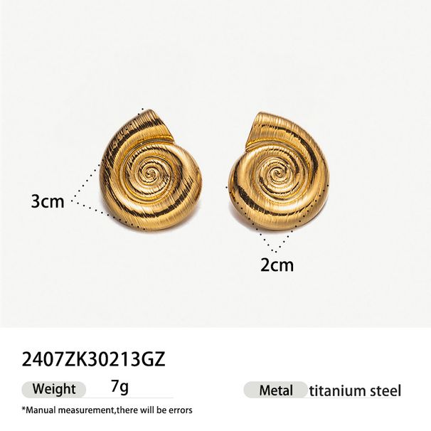 hot selling titanium steel earrings ocean series creative earrings niche holiday style personality earrings accessories for women_ipsvogv.com