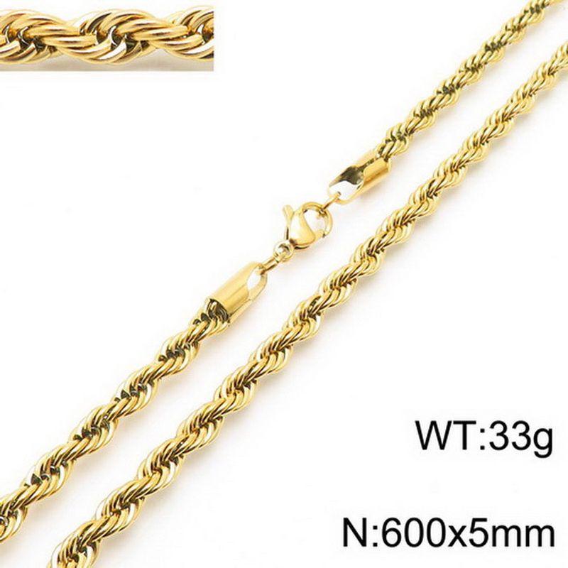 304 Stainless Steel 16K Gold Plated White Gold Plated Gold Plated Fashion Plating Geometric Necklace_ipsvogv.com