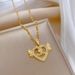 】 Love 【 Angel Light Luxury Banquet Necklace Female Internet Celebrity Versatile Clavicle Titanium Steel Chain 【 】_ipsvogv.com
