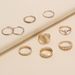 New Fashionable And Stylish Style Personalized Scallop Gold Plated Micro Set Diamond Ring For Women_ipsvogv.com