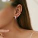 S925 sterling silver earrings color zircon simple versatile earrings for women jewelry silver jewelry_ipsvogv.com