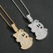 Unisex Hip Hop Cartoon Ghost Pendant T Square Zircon Personality Full Diamond Men's Hip Hop Necklace Niche Accessories_ipsvogv.com