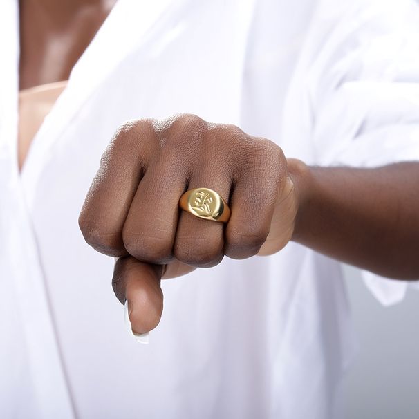 new product old English font ladies letter ring copper round ring fashion jewelry Christmas gift_ipsvogv.com