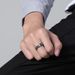 Celtic vine titanium steel rotating ring Wedding engagement proposal stainless steel couple ring_ipsvogv.com