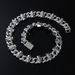 New Men's Necklace Bracelet Full Diamond Skull Cuban Street Hip Hop Chain_ipsvogv.com