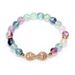 Crystal Set Zircon 8mm Colored Fluorite Sweet And Luxury Women's Bracelet Friend Gift_ipsvogv.com