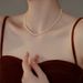 Pure Silver S Cream Colored Round Strong Light Shi Jia Bei Pearl Necklace For Female Blogger Fever, Same Style_ipsvogv.com