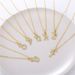 New Fashion Zircon Crown English Letter Pendant Simple Fashion Ladies Necklace Necklace_ipsvogv.com