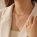 Brass Real Gold Electroplating Multi Layer Smooth 26 English Letters Personalized Pendant Ladies Necklace_ipsvogv.com