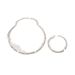 Women’s Jewelry Set Fashion Wedding Bridal Jewelry Single Row Diamond Full Diamond Necklace Bracelet Earrings Three Piece Set Wedding Accessories_ipsvogv.com